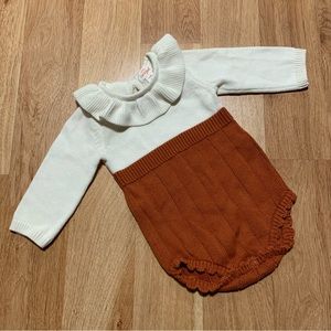 Cat & Jack Baby Girl Sweater Romper Size 3-6 Months